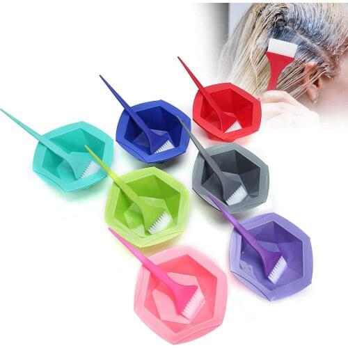 Hair Color Dye Bowl Comb Brushes Tool Kit Set Tint Coloring