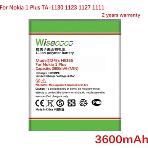 HE365 NEW Battery For Nokia 1 Plus TA-1130 1123 1127 1111 Phone high quality battery+Tracking Code
