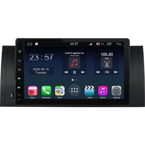 Android Car Radio Stereo 9 inch GPS Navigation for BMW 5 Series E39 X5 E53 Car Multimedia Video Player with Carplay