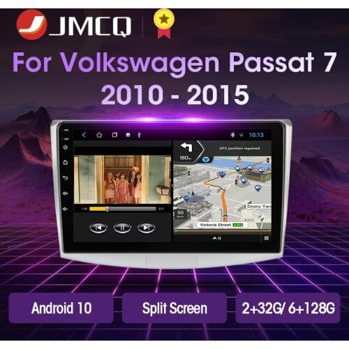 JMCQ 10" 2G+32G Android 10 4G RDS Car Radio Multimedia Video Player For VW Volkswagen Passat B7 B6 2010-2015 Magotan CC DSP 2din