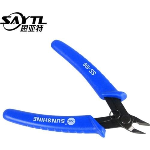 SAYTL Mini Diagonal Pliers Pliers Cutting Electrical Wire Cable Cutters Side Snips Flush Pliers Nipper Multi Tool Hand Tools