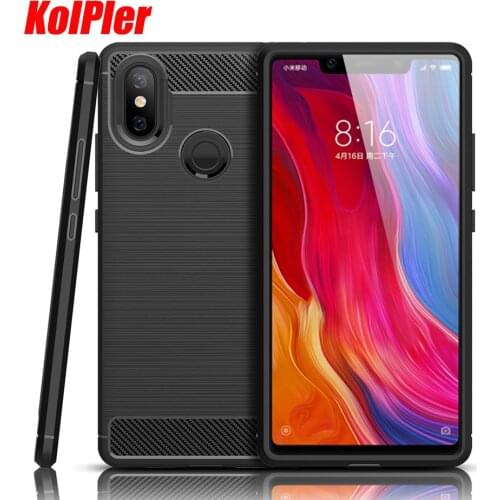 For Xiaomi Mi 8 SE Case Mi 8 SE Cover Carbon Fiber Shockproof Case for Mi8 SE Soft Silicone Protective Cover for Xiaomi Mi8 SE