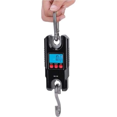 Digital Balance Fishing Weighing Electronic Scale 300kg Heavy Hanging Stainless Steel Hook Scale ABS Luggage Scale