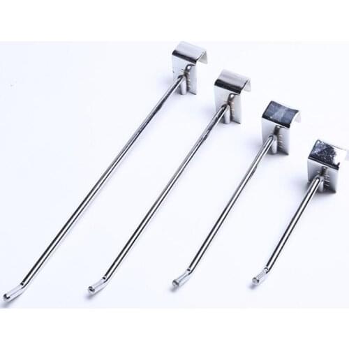 Slotted Hook Goods Shelves Slatwall Single Hooks Portable Prong Hanger Grid Netting Home Storage Ornament LX4969