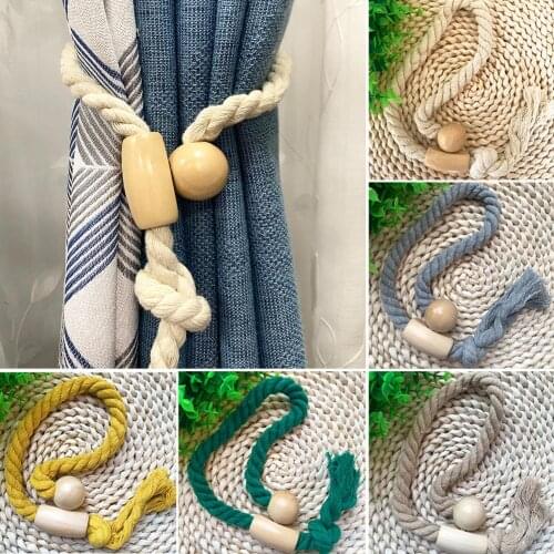 Magnetic Curtain 2Pcs Buckle Bead Curtain Rope Buckle Holder Holdback Tieback Curtain Decor Accessories Home Decor Magnetic curt