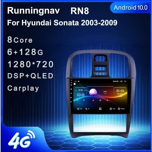 4G LTE 9 inch Android 10.1 Car GPS Navigation Radio Multimedia Player for Hyundai Sonata 2003-2009
