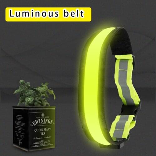 Outdoor LED Luminous Belt Flash Fitness Riding Sports Belt Luminous Reflective Safety Warning Belt Outdoor Glow Party Supplies