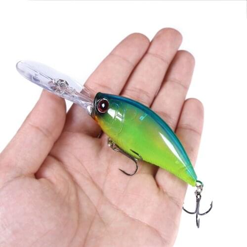 New 1PCS Hard Fat Crankbait Quality Hooks Plastic Wobblers 125mm 20.5g Long Shot Fishing Lure Big Lip Artificial Bait