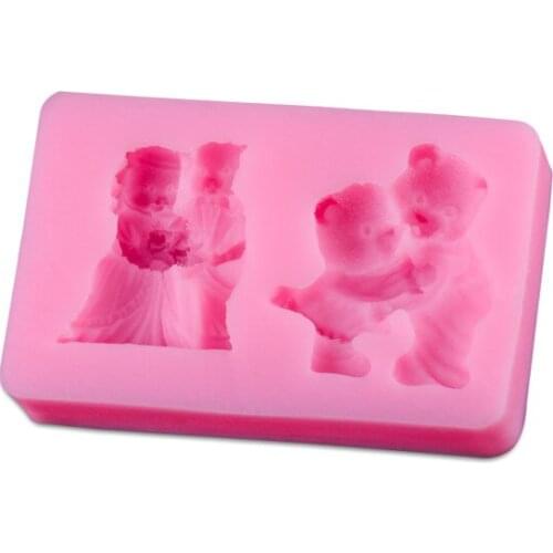 New Arrival Bear Lovers Silicone Cake Mold Fondant Cake Decorating Tools Cooking Tools Forma De Silicone D350