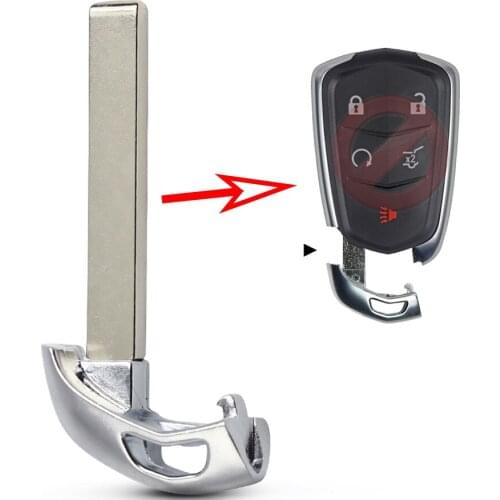 RMLKS New For Cadillac Prox Smart Key Remote Keyless Emergency Uncut HU100 Key Blade Blank
