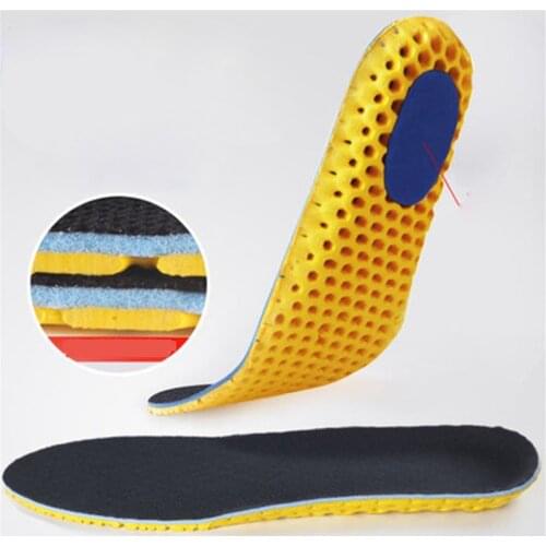 Memory Foam Insoles For Shoes Sole Mesh Deodorant Breathable Cushion Running Insoles For Feet Man Women Orthotic Insoles