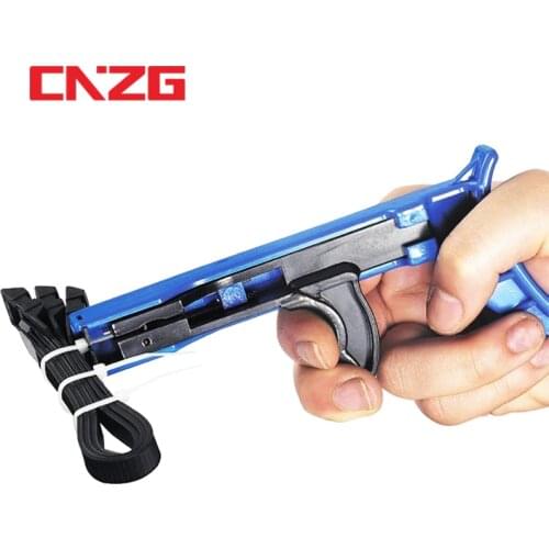 Cable Tie Gun Hand Tools Fastening Tool TG-100 Tensioning For Nylon Tightening The Clamp When Trimming