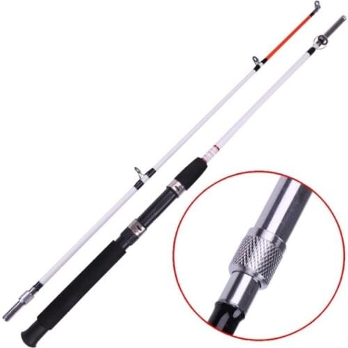 Solid FRP fiber strong rod for catching big fish in the river with strong line guiding and screw connector 3 sets