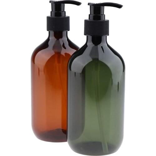 500ML Home Shower Shampoo Lotion Empty Refillable Pump Dispenser Bottle Travel Packing Cosmetic Container