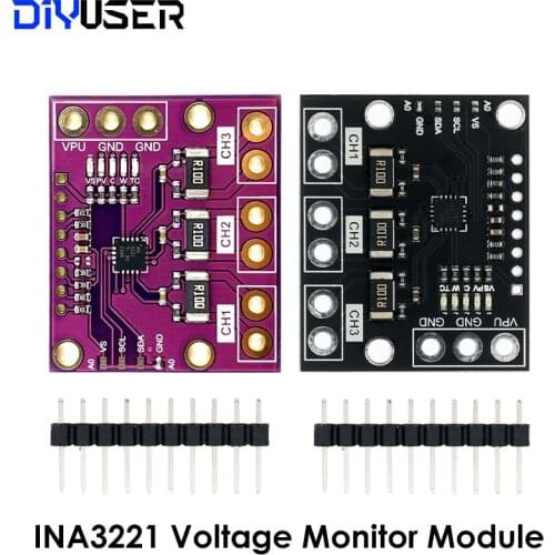 INA3221 Triple-Channel Module, High-Side Measurement, Shunt and Bus Voltage Monitor with I 2C- and SMBUS-Compatible Interface
