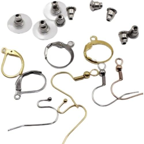 Gold Antique bronze Jewelry Earring Hooks Findings Not Allergic Ear Hook Earrings Clasps For Jewelry Making Supplies