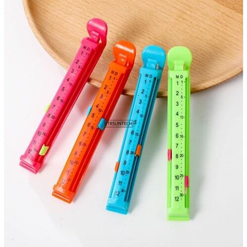 50Set Portable Set Date Kitchen Storage Food Snack Seal Sealing Bag Clips Sealer Clamp Plastic Tool Kitchen