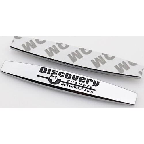 2pcs/1pair Discovery 3D metal Fender side Car logo sticker Tail badge Creative decoration rear trunk emblem Accessories