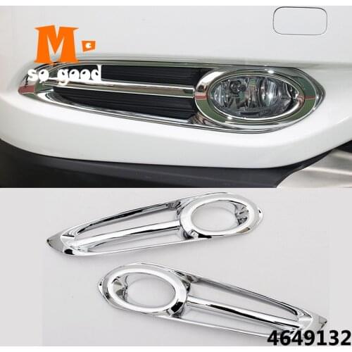 For Honda Vezel HRV HR-V ABS Chrome 2014 15 2016 2017 2018 Accessories Car Front Rear Back Fog Light Lamp Frame Cover Trim 2pcs