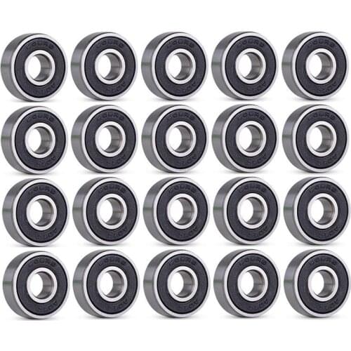 20PCS 608RS- ABEC-9 Precision Skateboard Bearings Skateboard Bearings Scooter Bearings Roller Skate Bearings