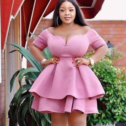 2021 Ruffle Tiered African Women Party Dress Elegant White Sexy Dresses Club Female Plus Fashion Patchwork Vestidos