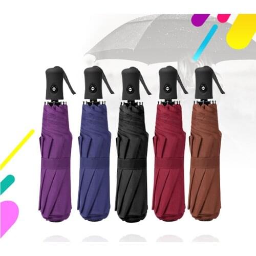 Automatic umbrella, sunny and rainy, summer aluminum alloy windproof and waterproof UV sunshade sunshade for men and women
