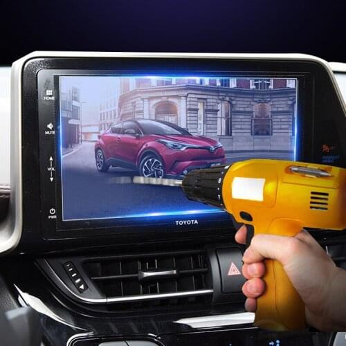 Car GPS Navigation Screen Tempered Glass Steel Protective Film for Toyota C-HR CHR 2016 2017 2018 Control of LCD Screen Sticker