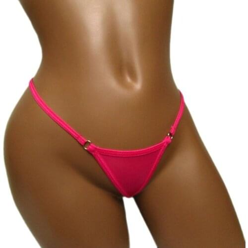 CC Soft Micro G Strings Sexy Mini Bikini Tanga Triangle Panties Women Underwear Lingerie See through Thongs Biquini Bottoms