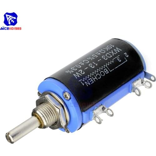 Black Precision WXD3-13-2W Multi-Turn Wirewound Linear Potentiometers 10K OHM Diy Kit Electronic PCB Board Module