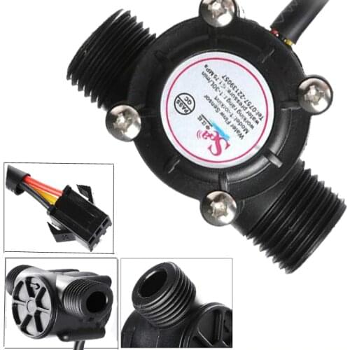 DN15 pipe G 1/2'' flow sensor hall Flowmeter , flow meter Control Water 1-30L/min tools flow meter controller
