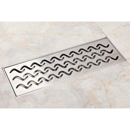 Drain Cover Colander 10*30cm Shower Waste Drainer SUS304 Bathroom Products Drain Colander Stainless Steel Floor Drains DR456