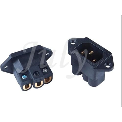 Furutech FI-06 G gold-plated glass fiber solderless IEC power tailstock