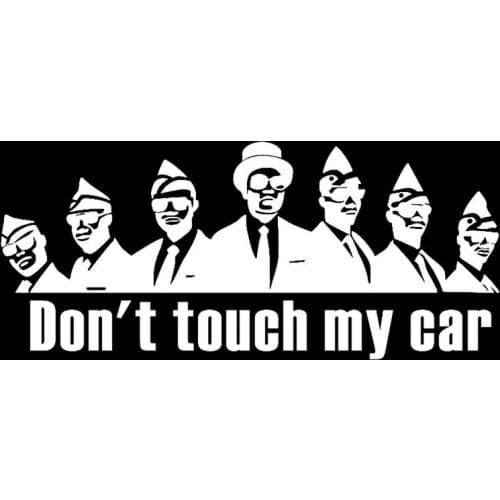 Hot Don't Touch My Car COFFIN DANCE Car-Sticker and Decals Bumper Bodywork Vinyl Car Decals KK28*12cm