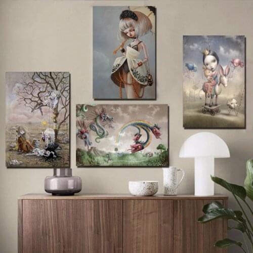 Caricaturas Mark Ryden Surrealist Canvas Prints Picture Modular Paintings For Living Room Poster On The Wall Home Decoration