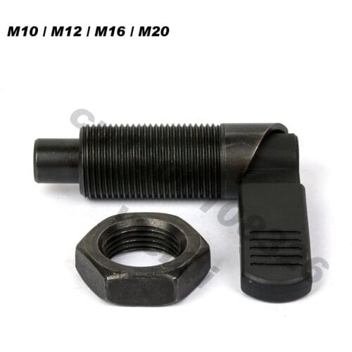 612-BK Hand-retractable plunders, Indexing plungers ,Lever type,with lever gap,M10*1.0 M12*1.5 M16*1.5 M20*1.5