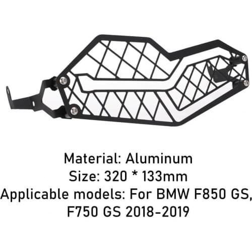 80%HOT Motorcycle Headlight Grille Modified Parts Aluminum Headlight Cover Guard for BMW F850GS/F750GS 18-19