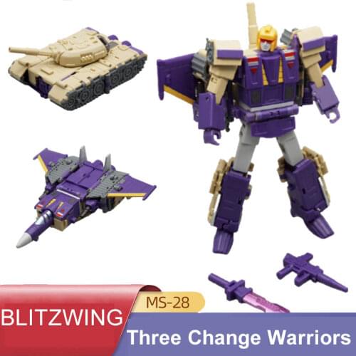 MechanicToy MFT Transformation MS28 MS-28 Thunderbolt Blitzwing Three Change Warriors Mini Warrior Action Figure Robot Toys