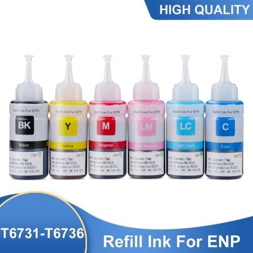 T673 Ink Refill Kit compatible EPSON L800 L805 L810 L850 L1800 L351 L350 L551 printer ink T6731 T6732 T6733 T6734 T6735 T6736
