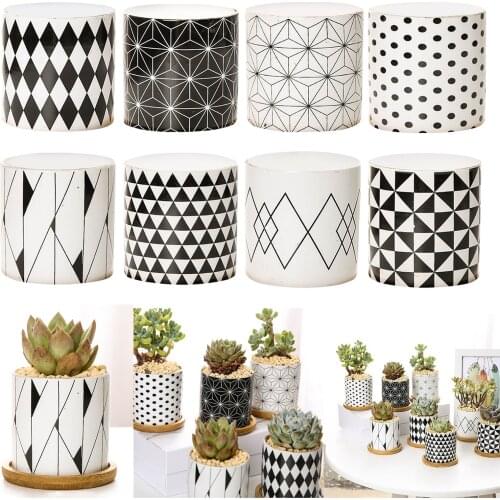 Nordic Ceramic 3 Inch Succulent Pots with Drainage Planting Pots Gardening