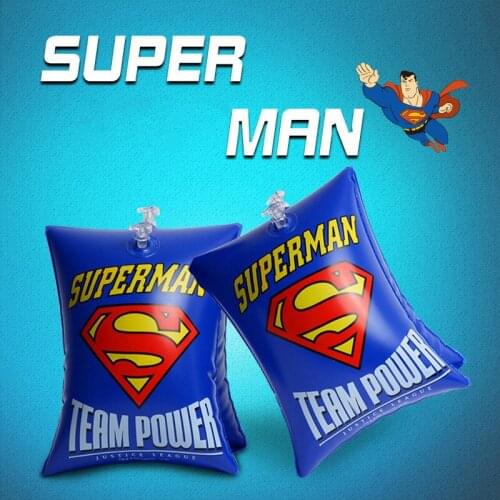 2019 New Swimming Arm Band Ring Floating Inflatable Sleeves For Adult Child One Pair Super Man Pool Float