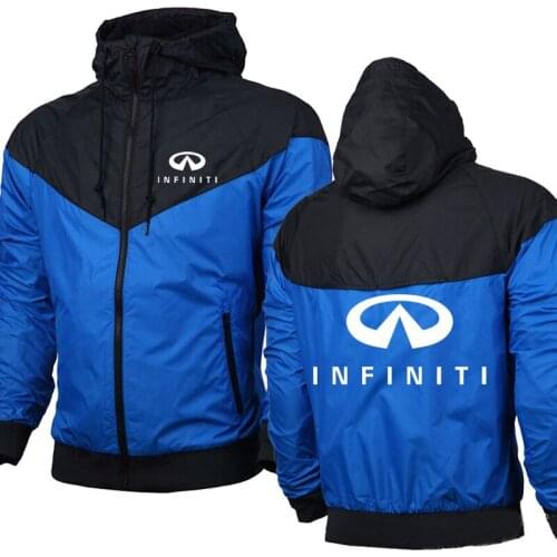 New Mens Jacket Infiniti Car Logo Printed Sweatshirt Spring Autumn Fashion Casual Cotton Sweatshirt Mens hoodie