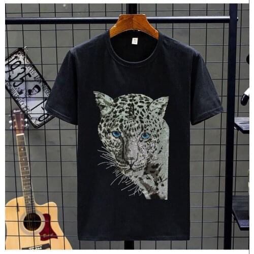 Casual Men T-Shirt 2021 Summer Fashion Short Sleeve O-Neck Streetwear Outdoor Top Tees Harajuku Weekend Hot drill T Shirts 5XL