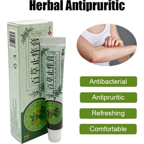 Antipruritic Cream Anti-Itching Mosquito Bites Ointment Herbal Cooling Mint Ingredient Psoriasis Dermatitis Eczema Treatmen
