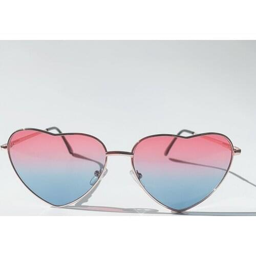 Vintage Heart Sunglasses Women Brand Designer Candy Color Gradient Sun Glasses Outdoor Goggles Party Oculos De Sol Heart Sol