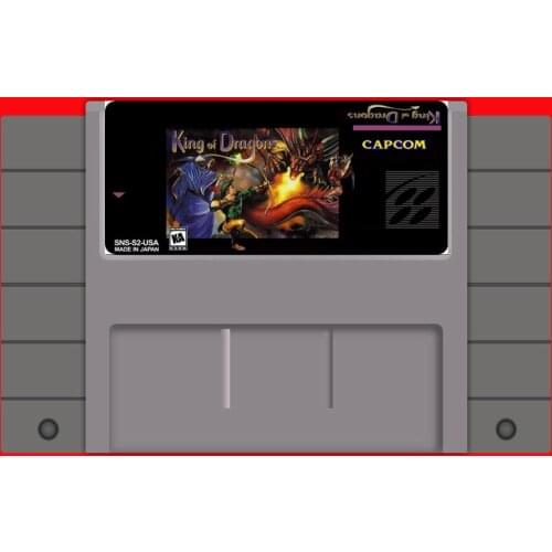 The King of Dragons 16 bit Big Gray Game Card For USA NTSC Game Player