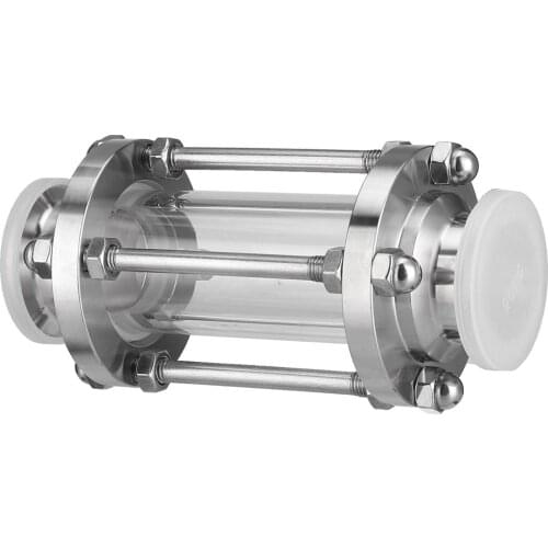 1.5" Tri Clamp Type Flow Sight Glass Diopter For Homebrew Diary Product Stainless Steel Ferrule OD 50.5mm Easy Install Sanitary