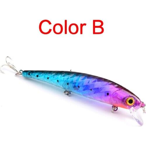 1Pcs Sea Fishing Minnow Lures Plastic Hard Bait 12cm/15g 6# Hook Wobbler Crankbait Fresh Saltwater Isca Artificial Jerkbait