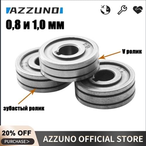 1 PCS Mig Wedling Wire Feeder Roll Roller V Knurl Groove 0.8mm 1.0mm for Steel Aluminum Flux Cord Wire Welder