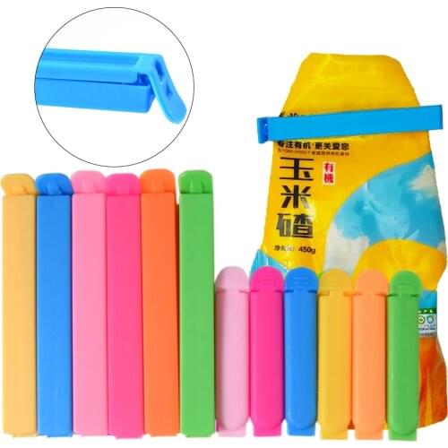 20Pcs/10Pcs Portable New Kitchen Storage Food Snack Seal Sealing Bag Clips Sealer Clamp Plastic Tool Kitchen Accessories GYH