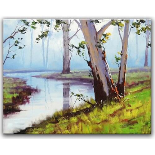 100% hand painted oil painting Home decoration high quality landscape painting pictures DM16071937